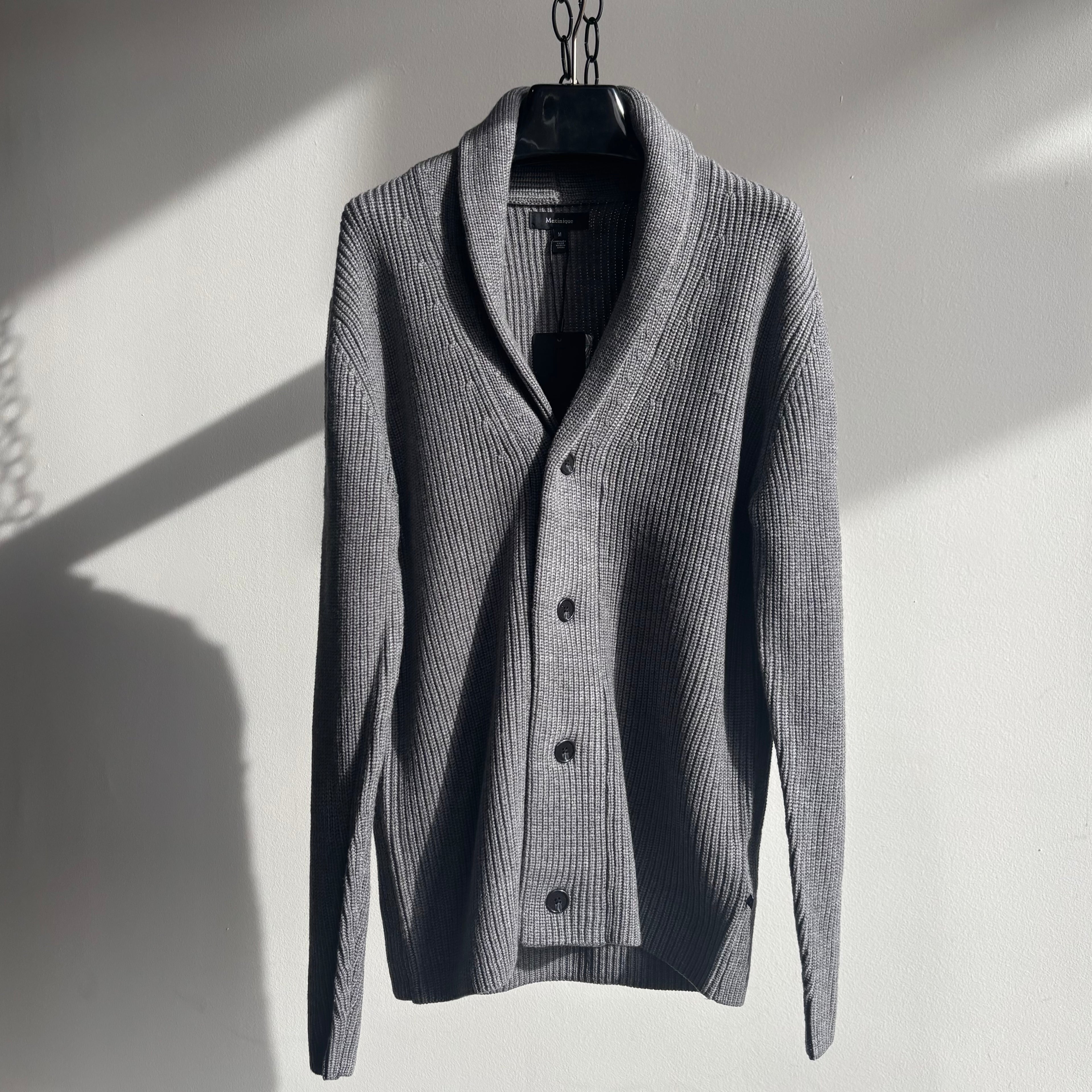 MAkrollo Cardigan in Medium Grey Melange