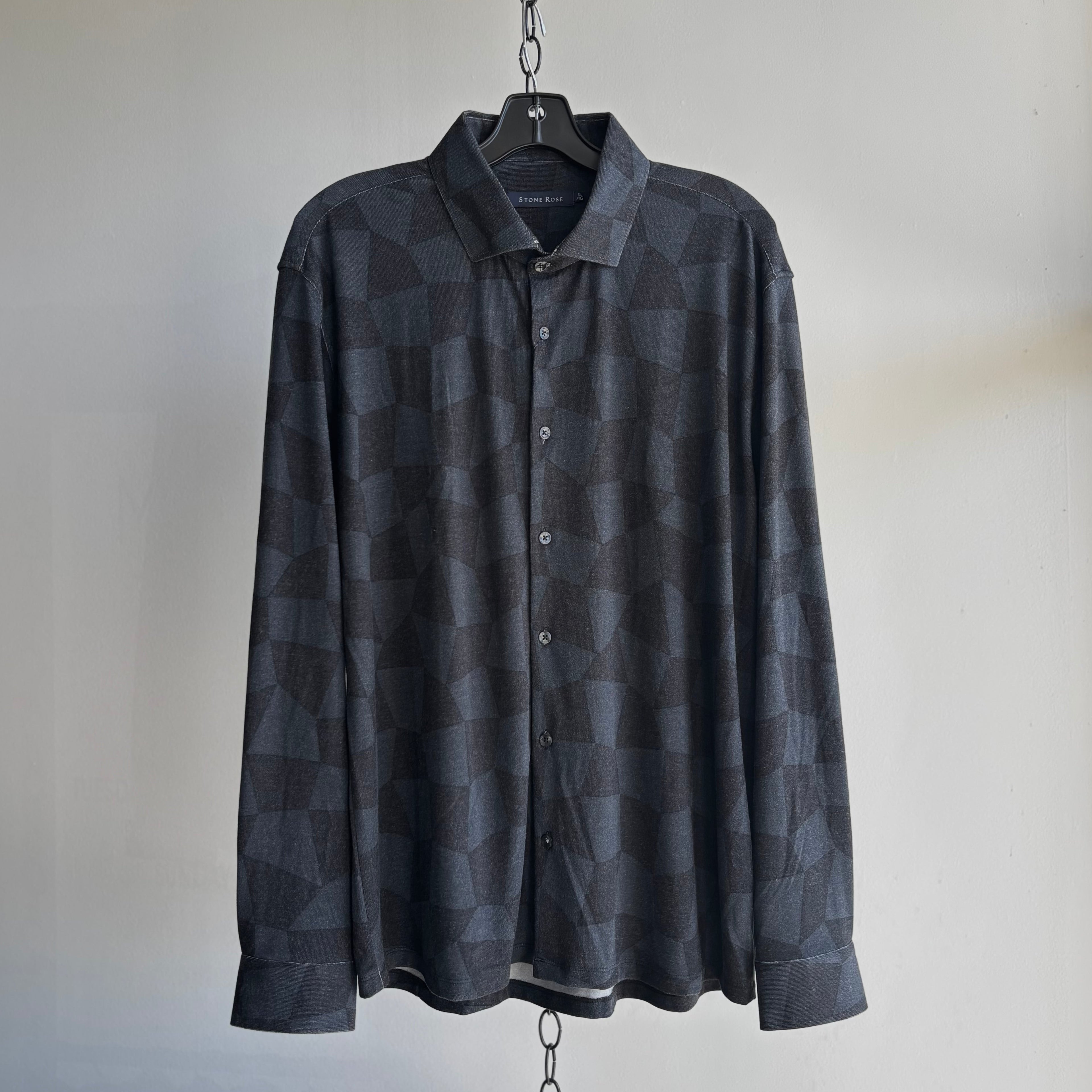 Long Sleeve Knit in Warped Checkerboard