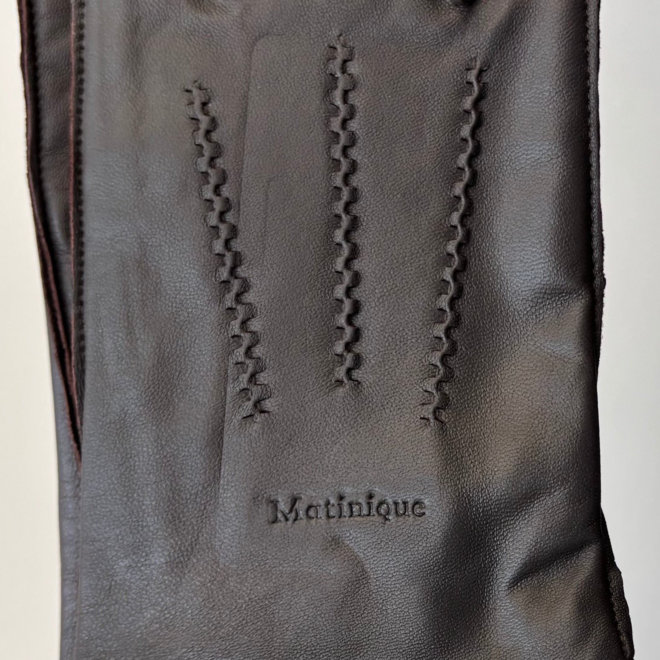 Matrewy Classic Leather Gloves in Brown