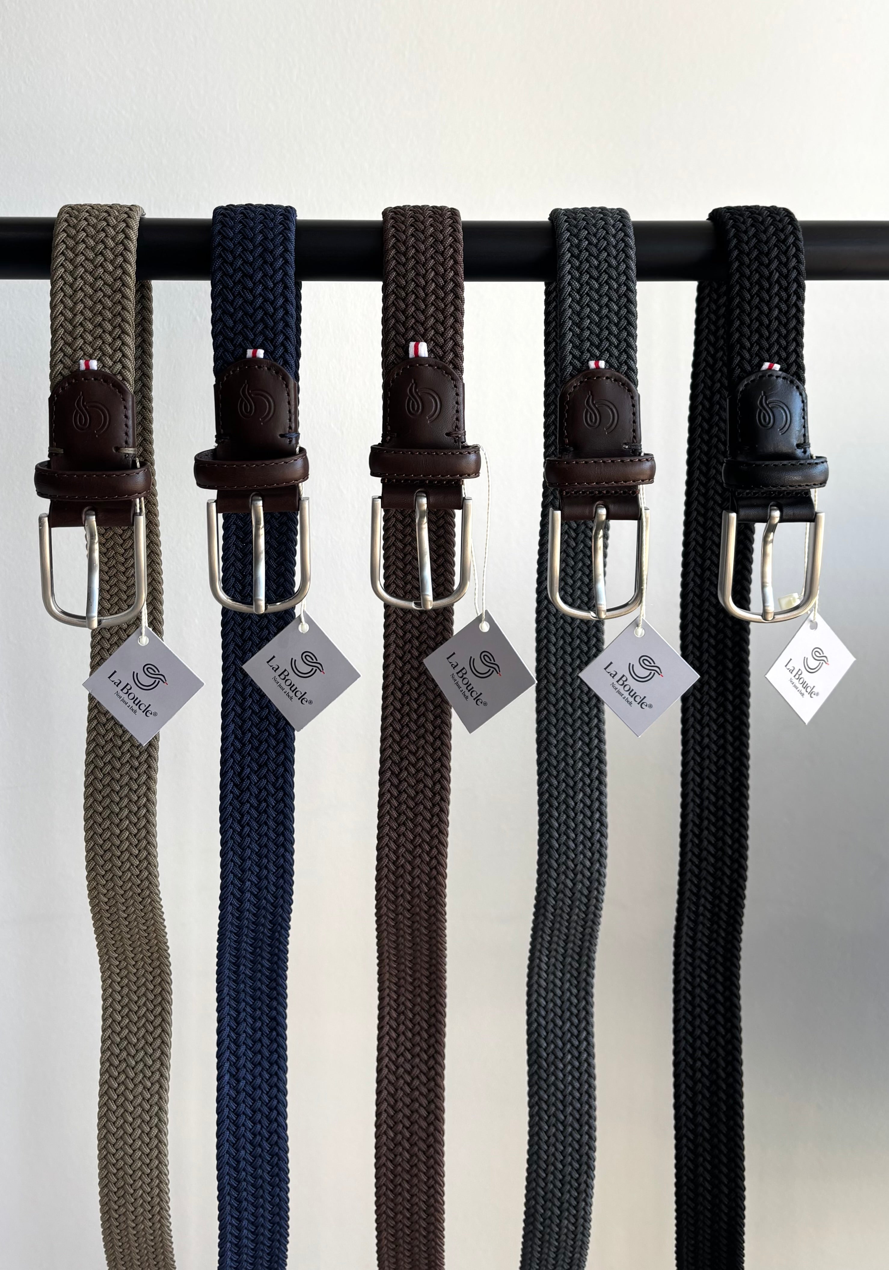 MONO Braided Belt in Grey