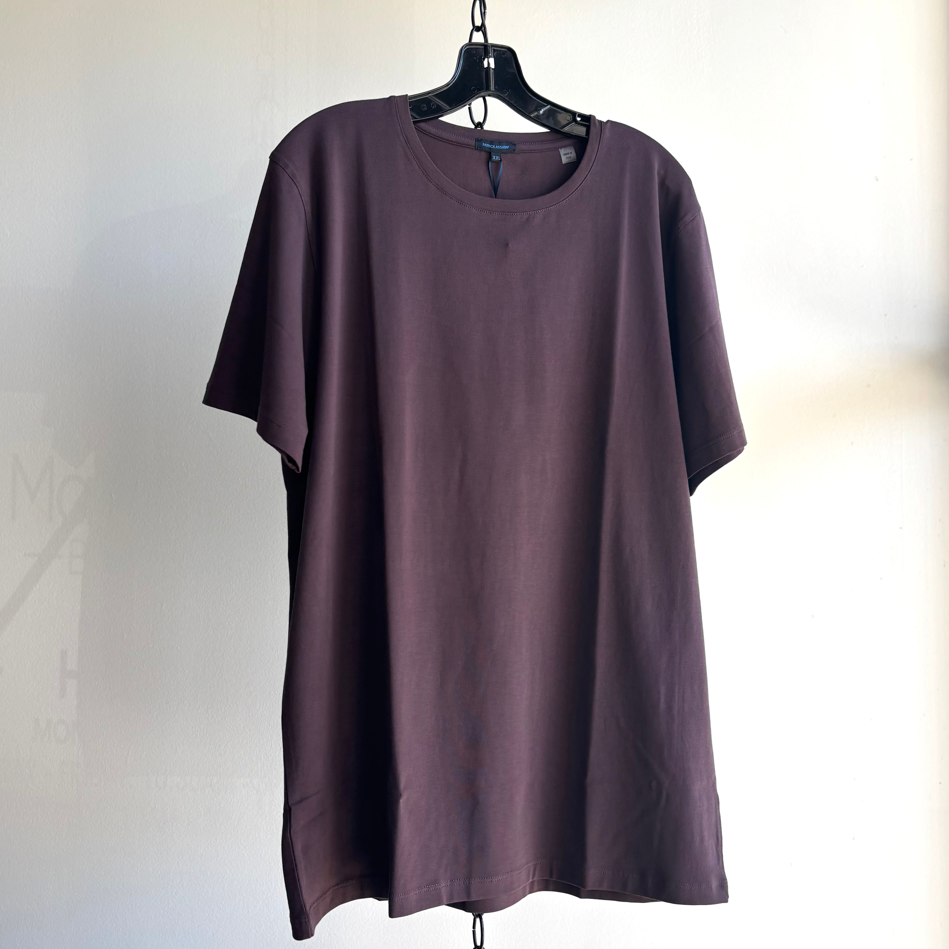 Iconic Pima Tee in Prune