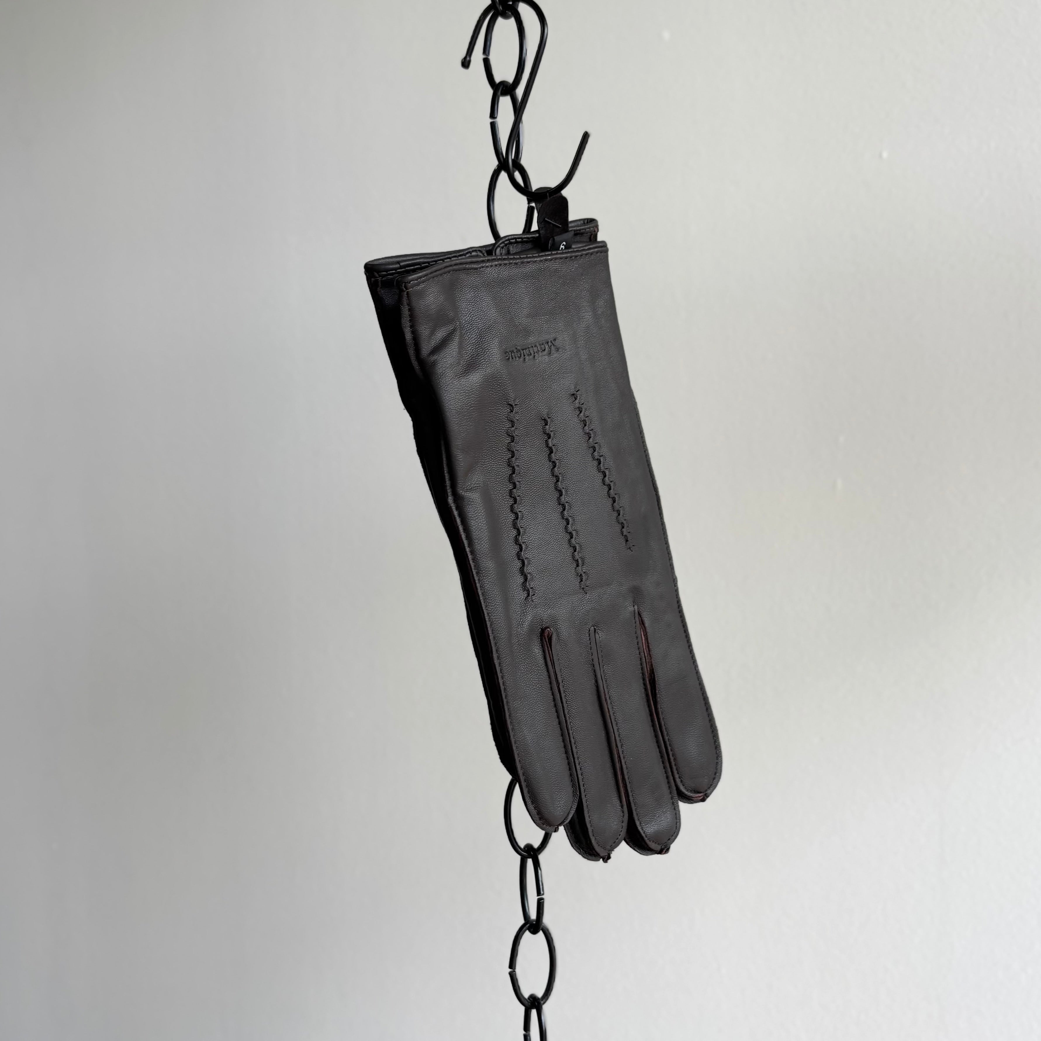 Matrewy Classic Leather Gloves in Brown