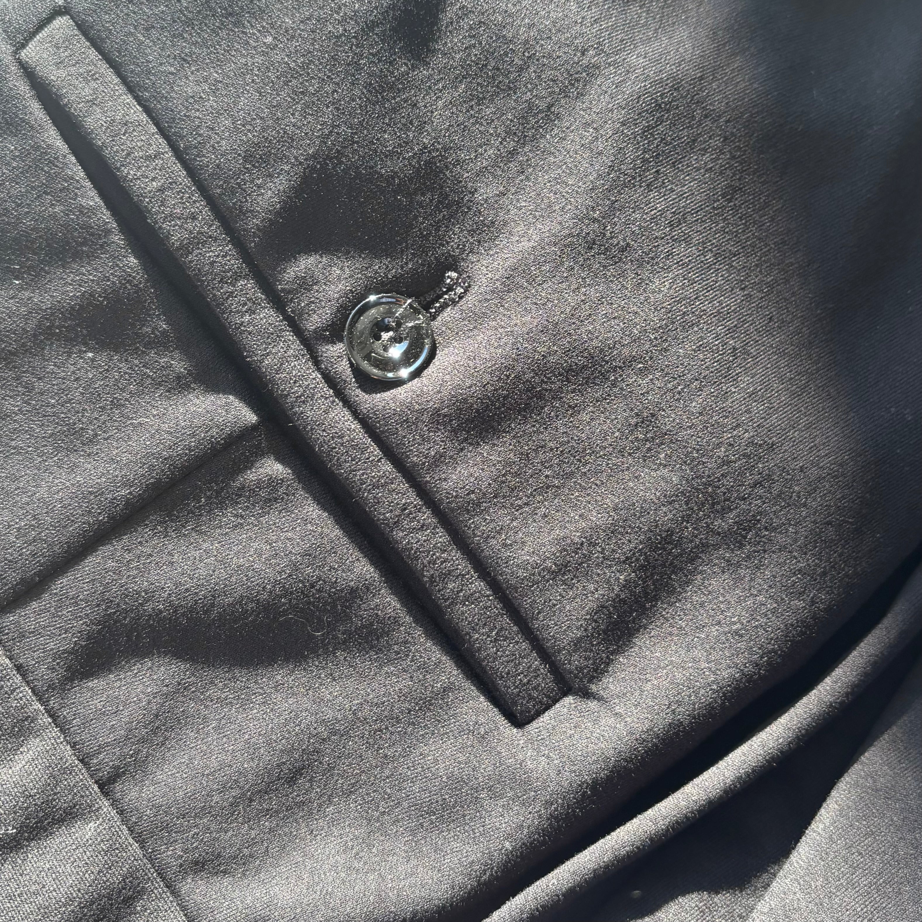 Piquet Stretch Trousers in Navy