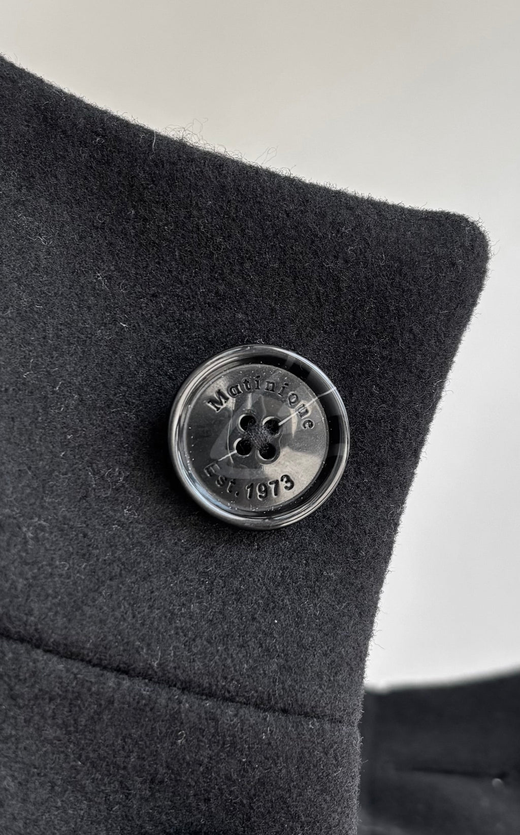Harvey Classic Wool Coat in Black