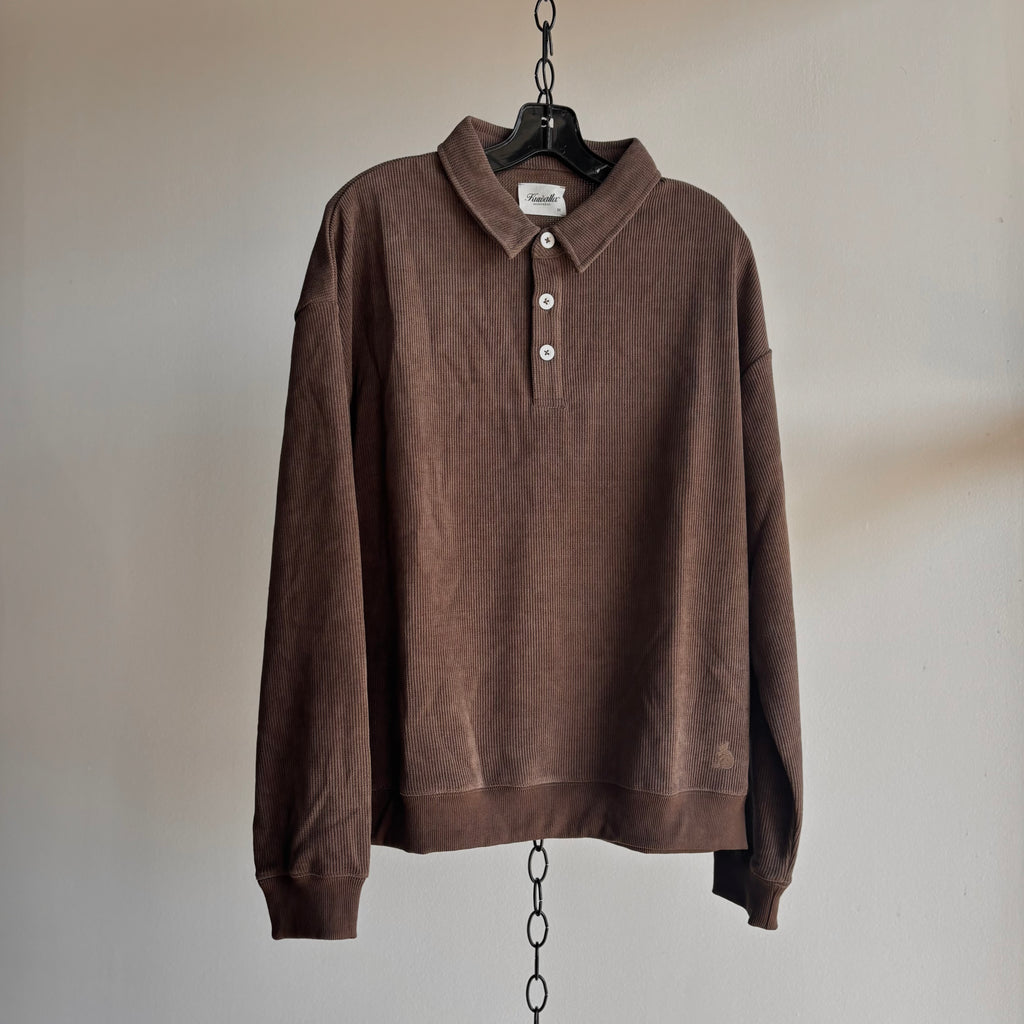 Chenille Shirt in Brown