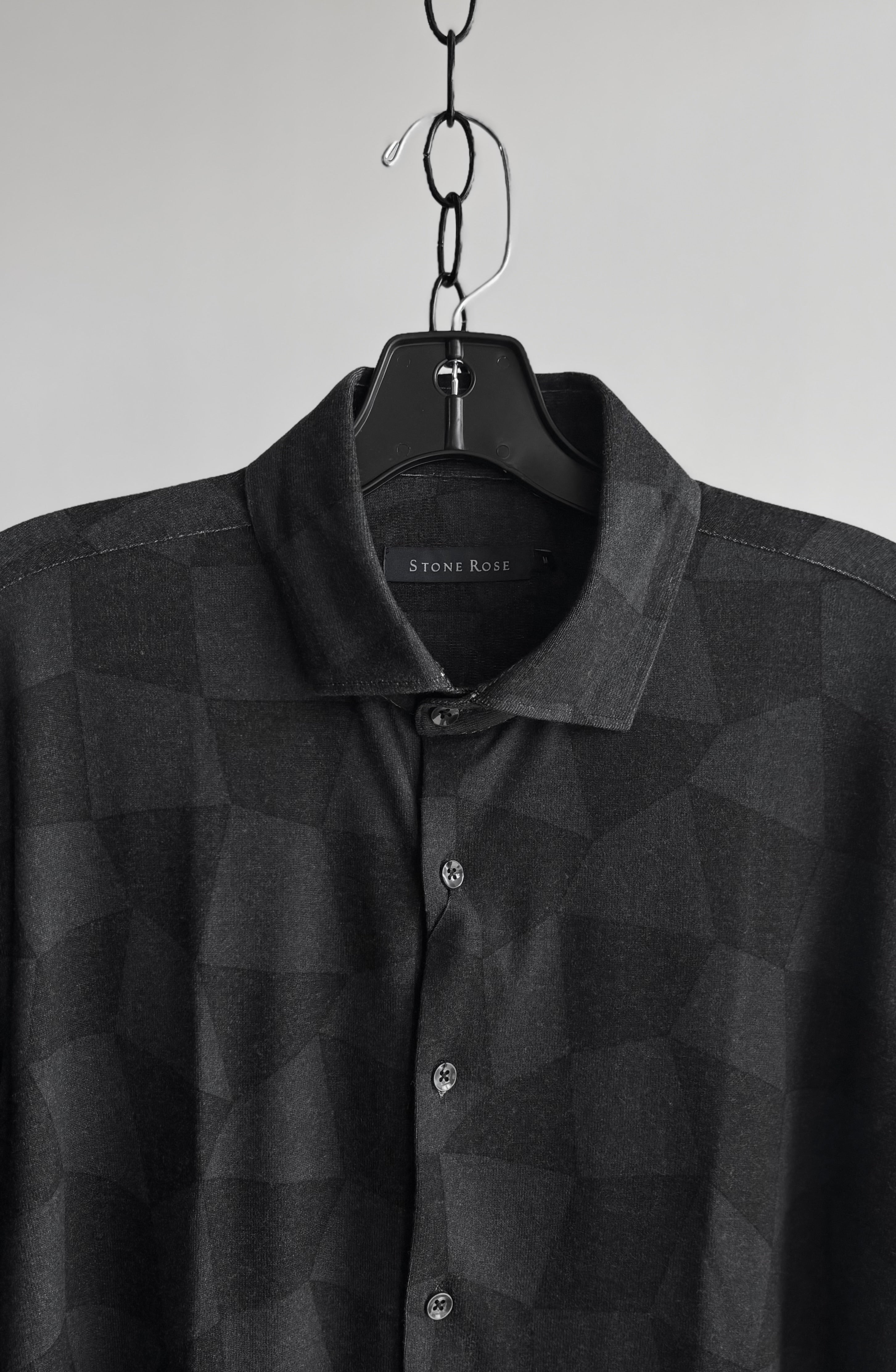 Long Sleeve Knit in Warped Checkerboard