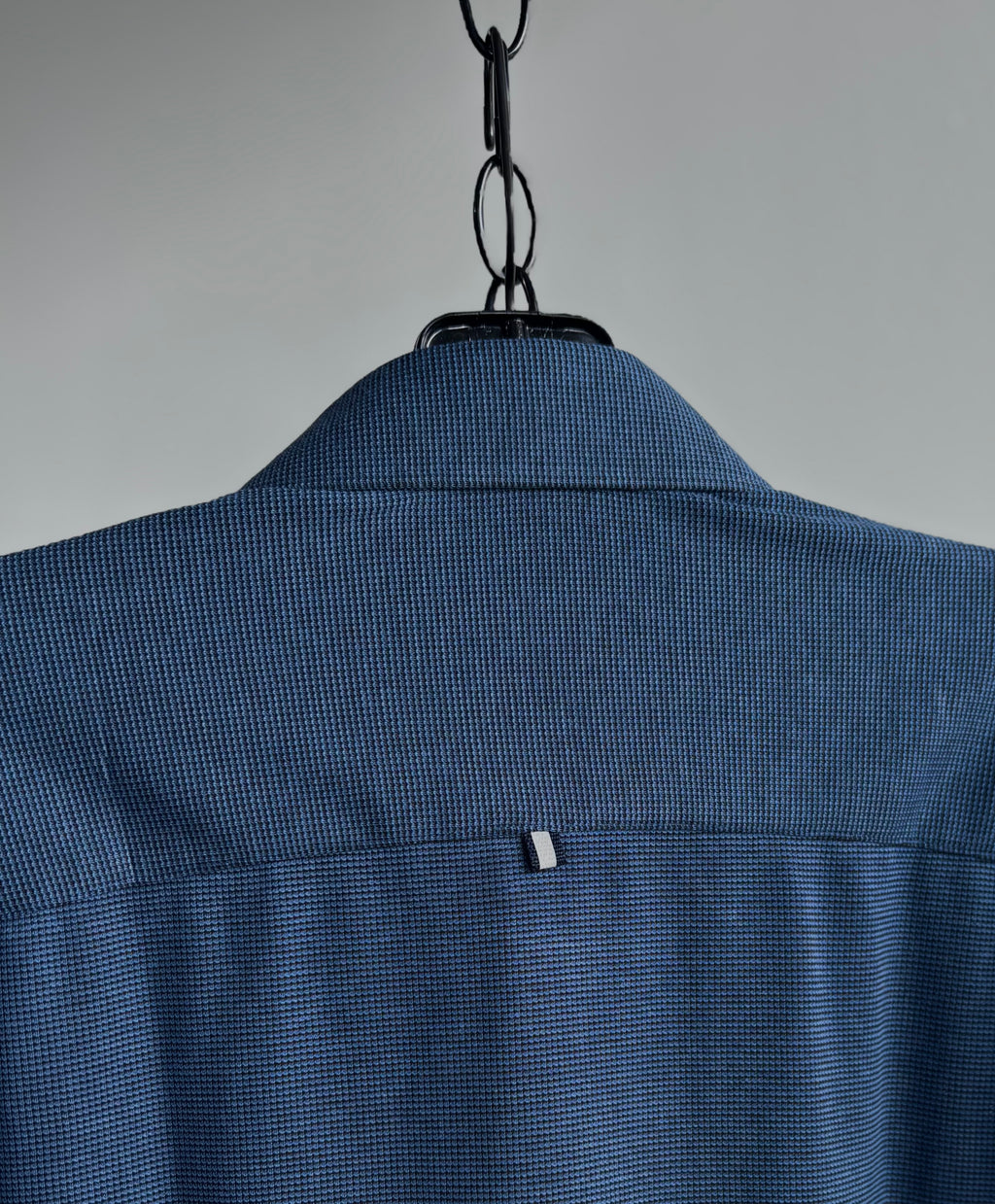 Long Sleeve Pique Knit in Navy