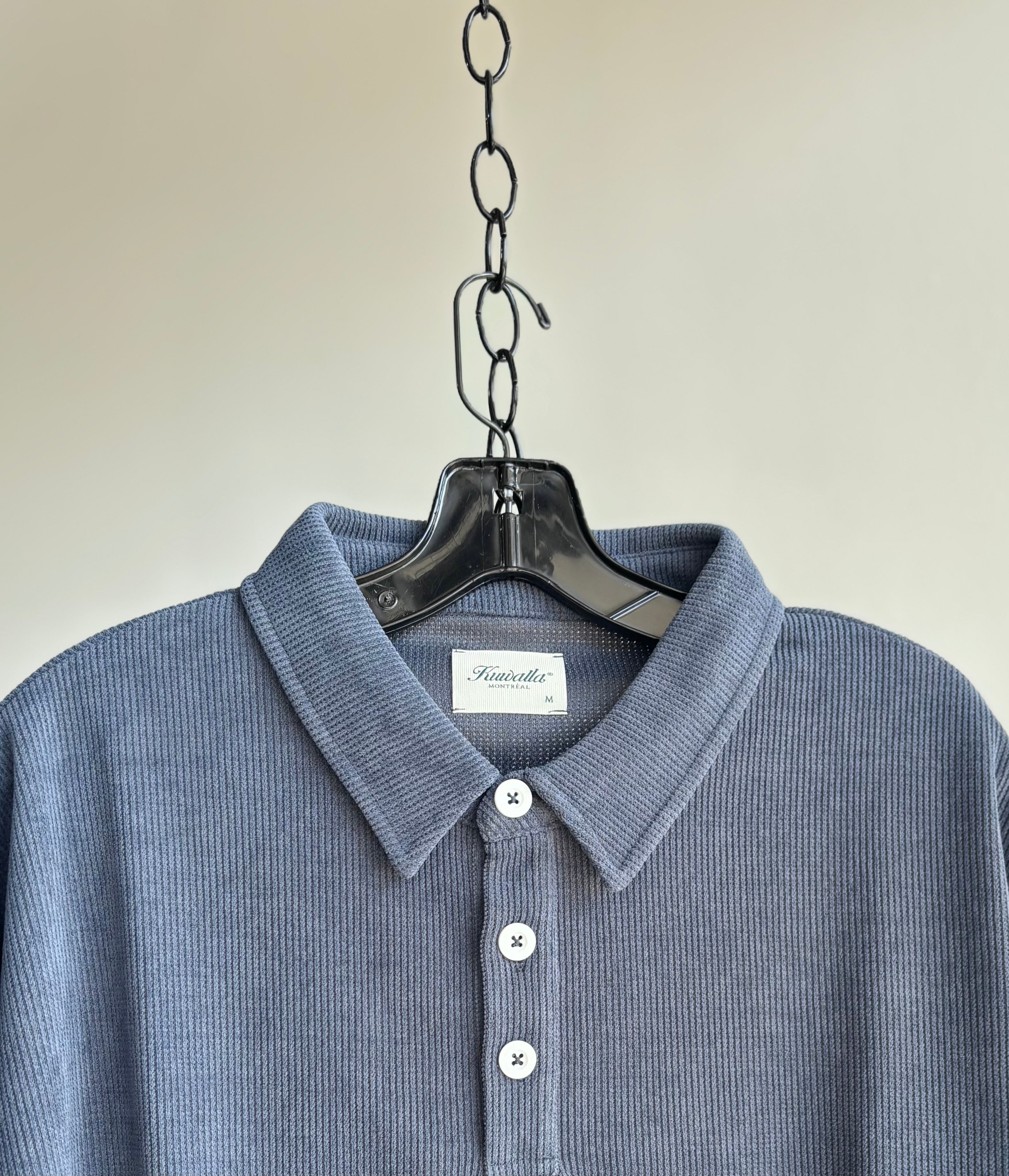 Chenille Shirt in Navy