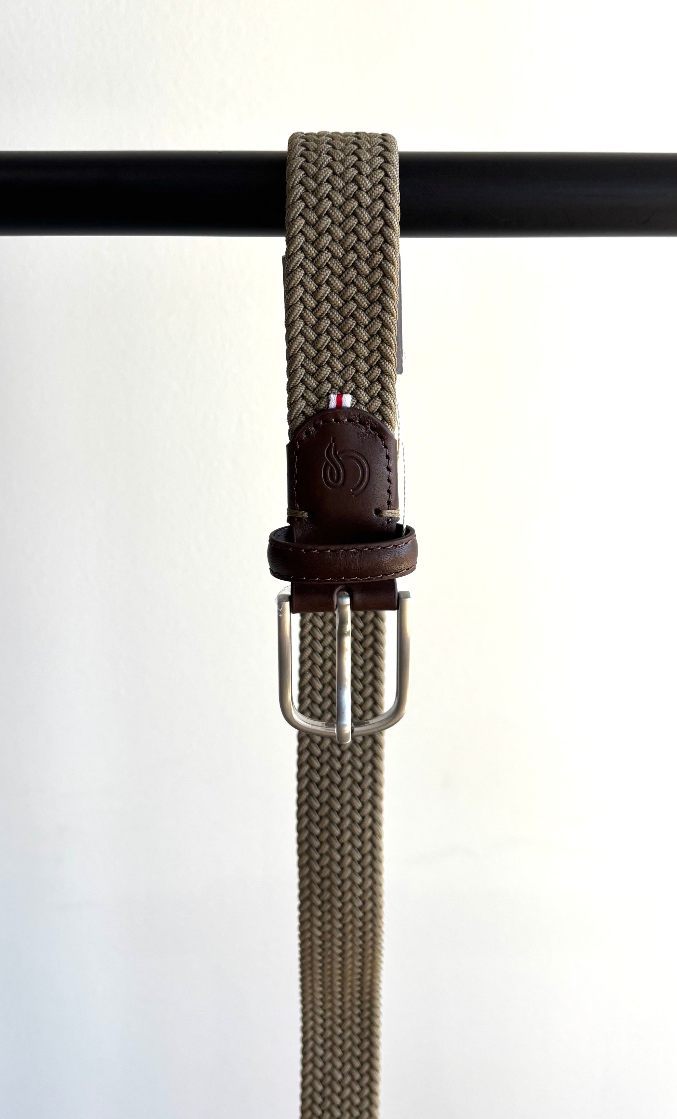 MONO Braided Belt in Taupe