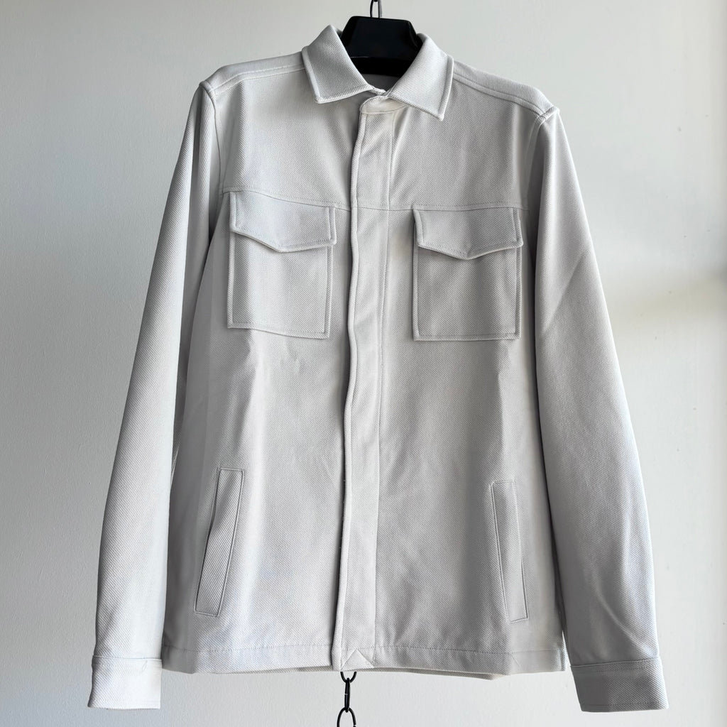 Twill Knit Jacket in Grey