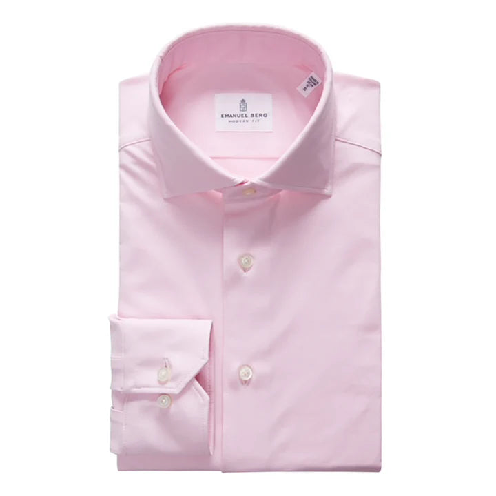 Modern 4flex Stretch Knit Shirt in Light Pink