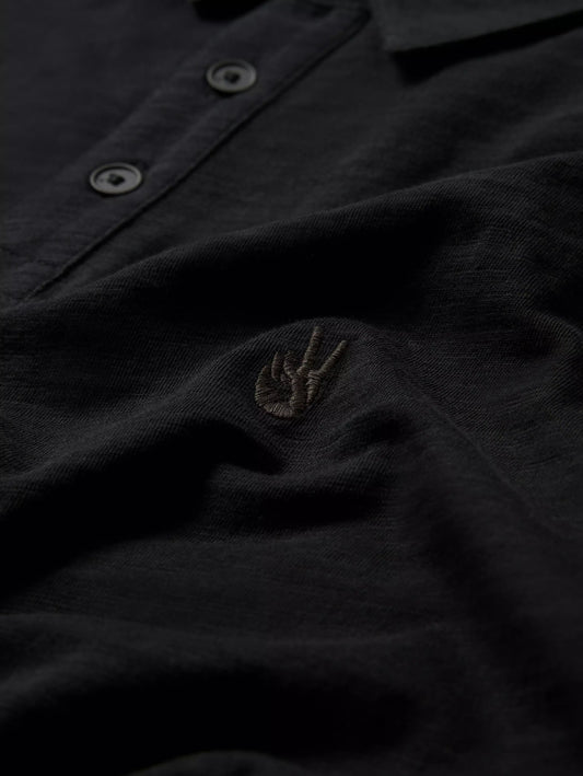 Peace Sign Polo in Black