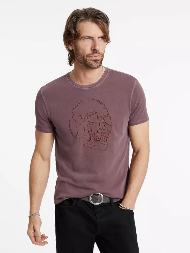 Knot Skull Tee in Mauvewood