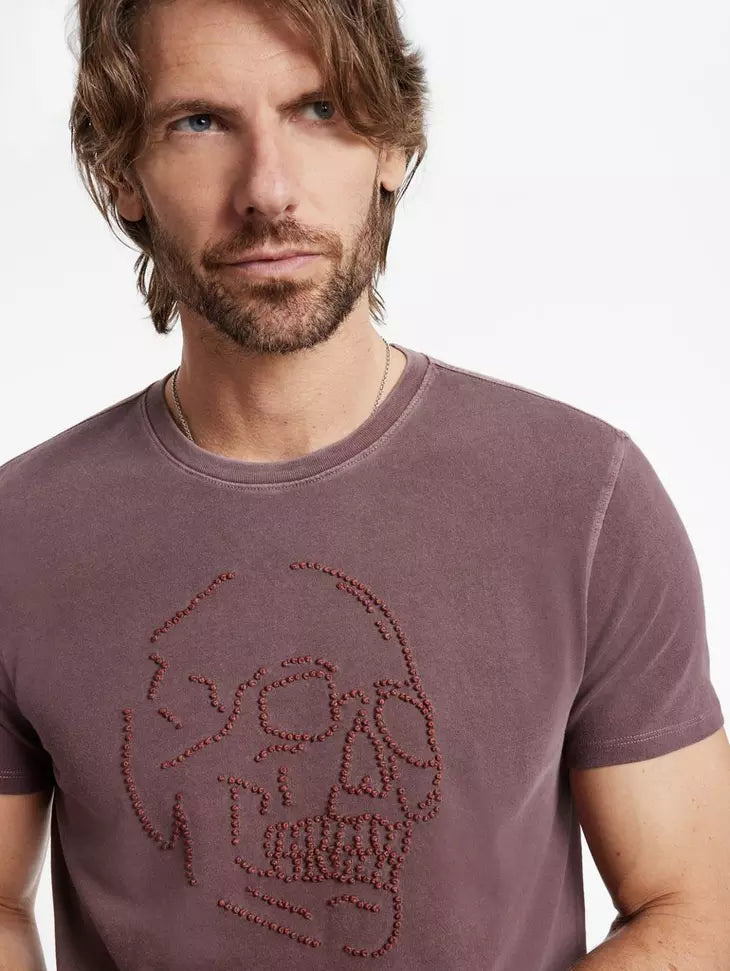 Knot Skull Tee in Mauvewood